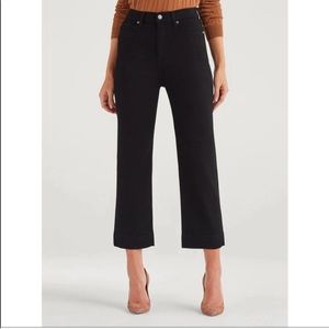 7 for All Mankind Luxe Vintage Cropped Alexa Black Jeans